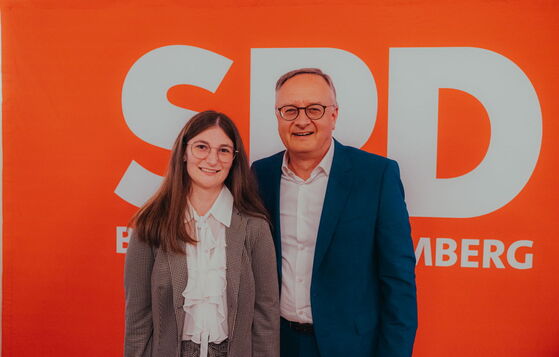 Ersatzbewerberin Annika Mittelstädt, Landtagsabgeordneter Andreas Stoch